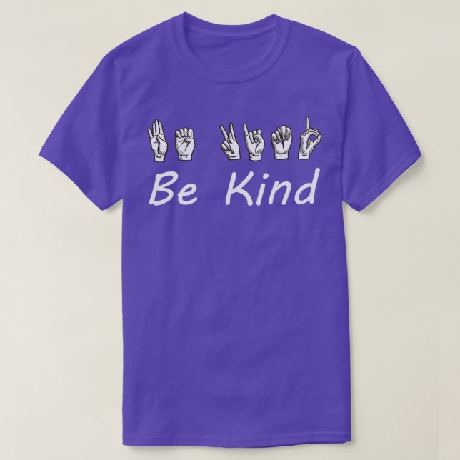 Seien Sie eine nette Sprache T-Shirt (Design vorne)