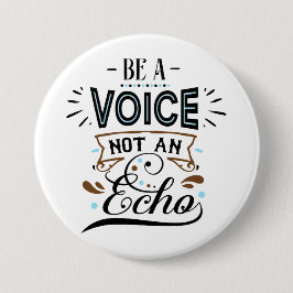Seien Sie eine Stimme Inspiration Word Art Button