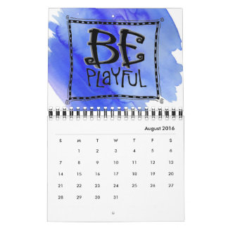 "Seien Sie einfach" drahtgebundene Kunst-Kalender Kalender