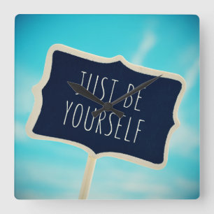 Seien Sie einfach sich Quadratische Wanduhr