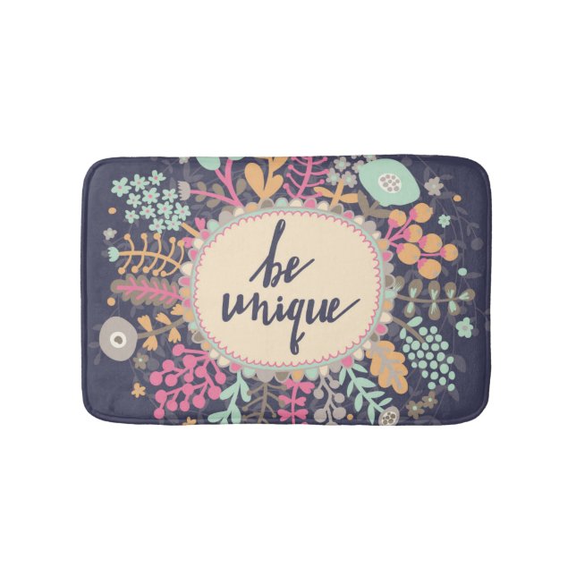 Seien Sie einzigartig Badematte (Vorderseite)