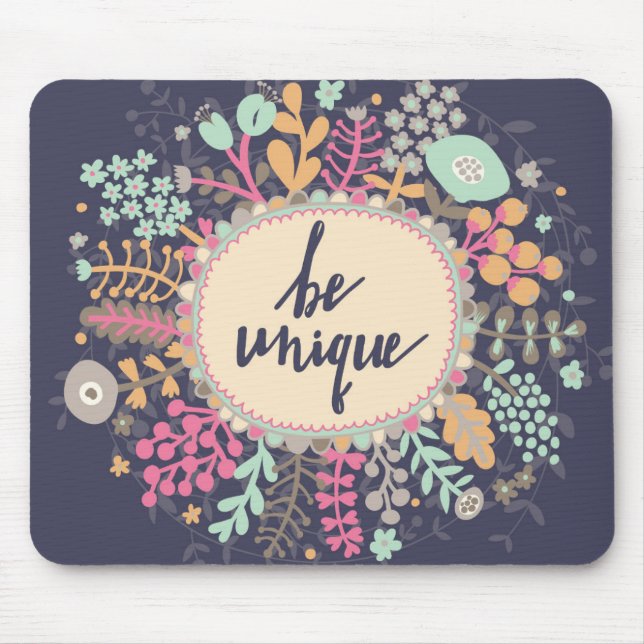 Seien Sie einzigartig Mousepad (Vorne)