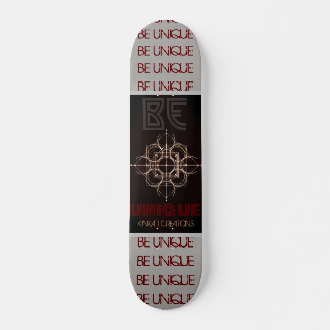 Seien Sie einzigartig Skateboard Deck 7¾ Zoll (Vorne)