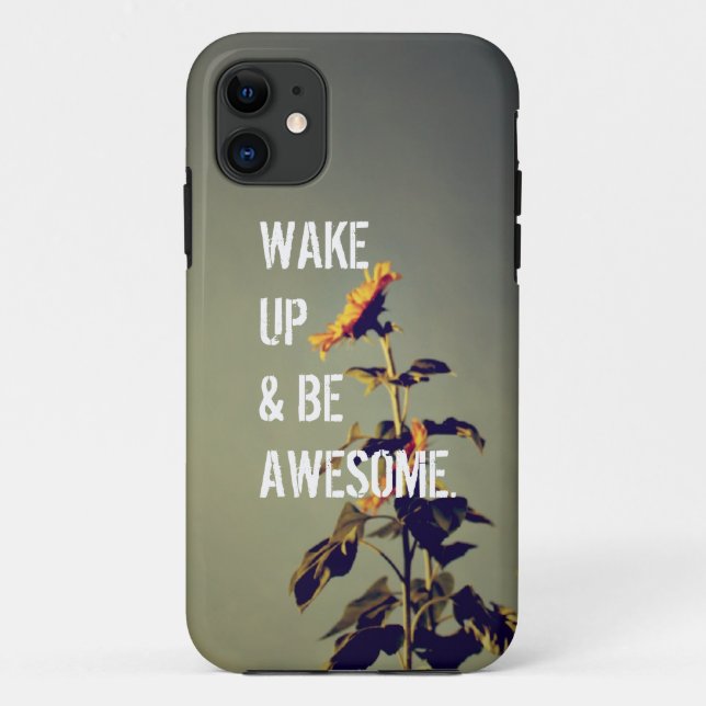 "Seien Sie fantastischer" Sonnenblume iPhone 5 Case-Mate iPhone Hülle (Rückseite)