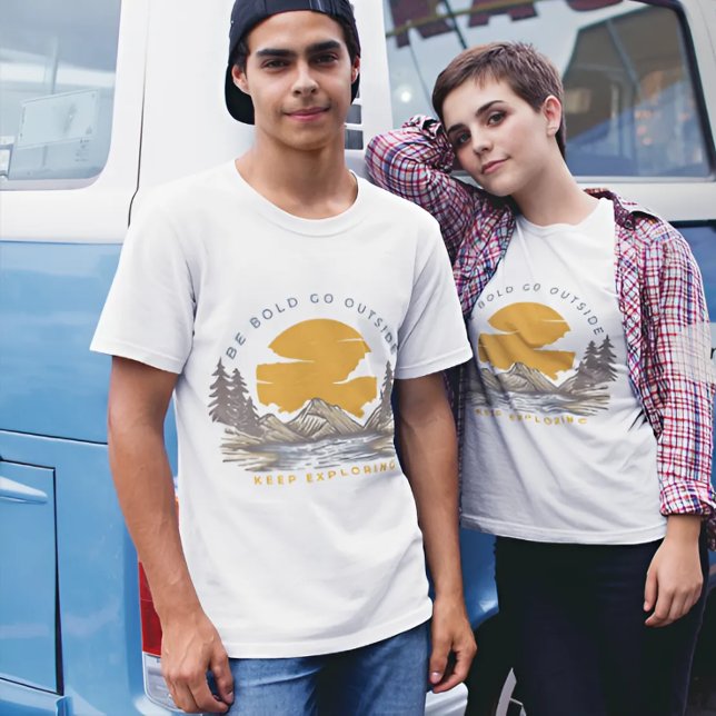 Seien Sie fett gehen nach draußen Behalt Erkundung T-Shirt (Von Creator hochgeladen)