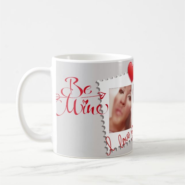 Seien Sie Foto Bergwerkvalentines Tages Kaffeetasse (Links)