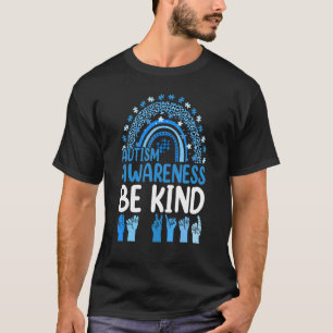 Seien Sie freundlich als Zeichen der Sprache Leopa T-Shirt