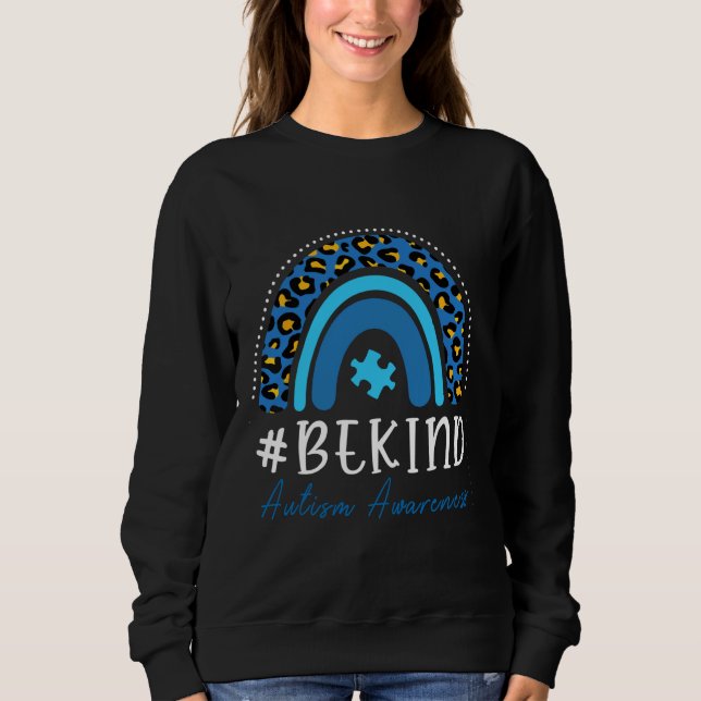 Seien Sie freundlich Autismus Bewusstsein Frauen M Sweatshirt (Vorderseite)
