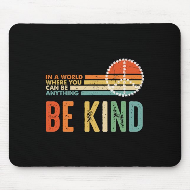Seien Sie freundlich Autismus Friedenszeichen Gefä Mousepad (Vorne)
