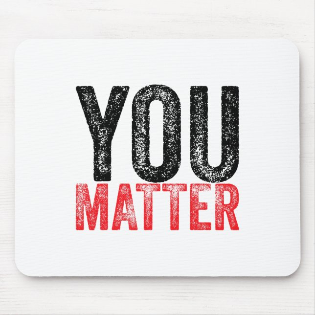 Seien Sie freundlich bei der psychischen Gesundhei Mousepad (Vorne)