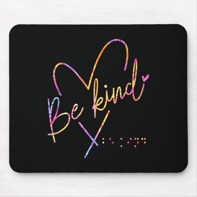 Seien Sie freundlich Blind, Braille Mousepad (Vorne)