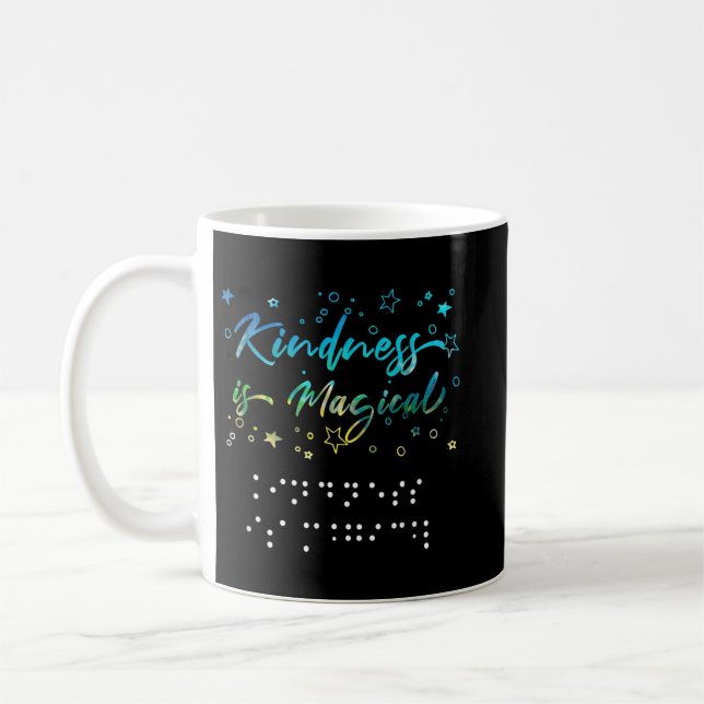 Seien Sie freundlich, Blind Kaffeetasse (Links)