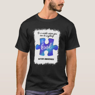 Seien Sie freundlich Blue Puzzle Piece Autism Awar T-Shirt