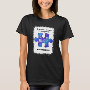 Seien Sie freundlich Blue Puzzle Piece Autism Awar T-Shirt