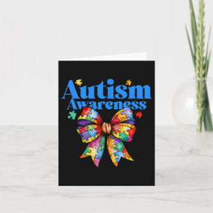 Seien Sie freundlich Bow Autismus Awareness Autism Karte