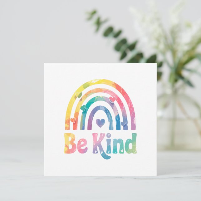 Seien Sie freundlich farbenfroher Regenbogen - ins (Stehend Vorderseite)