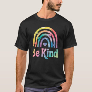 Seien Sie freundlich farbenfroher Regenbogen - ins T-Shirt