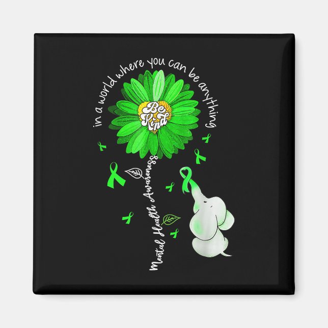 Seien Sie freundlich grüne Multifunktionsblume Son Magnet (Vorne)
