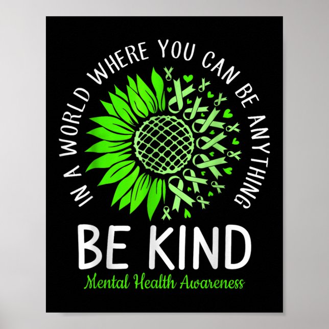 Seien Sie freundlich grüne Multifunktionsblume Son Poster (Vorne)