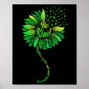 Seien Sie freundlich grüne Multifunktionsblume Son Poster