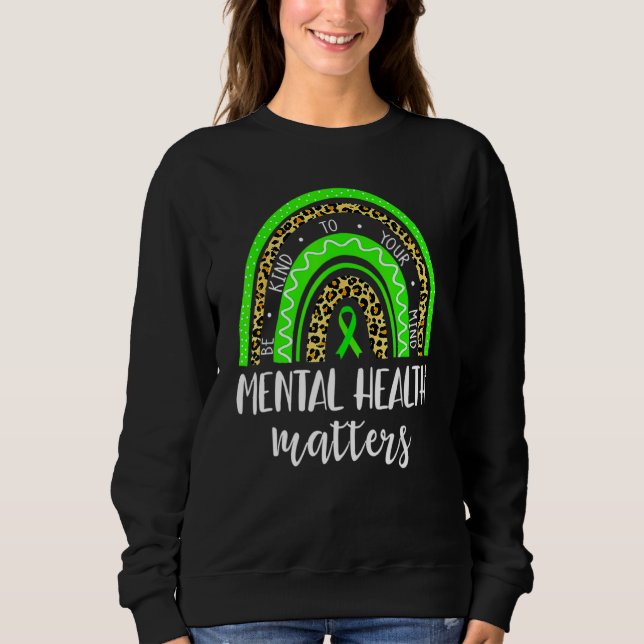 Seien Sie freundlich grüne Multifunktionsblume Son Sweatshirt (Vorderseite)