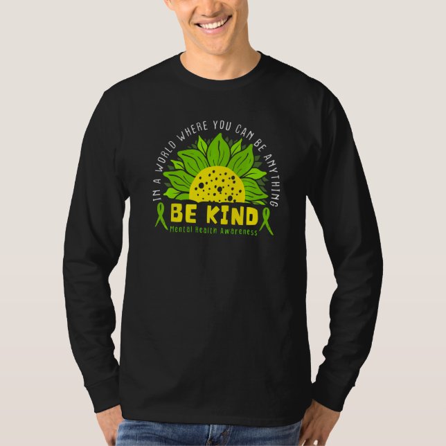Seien Sie freundlich grüne Multifunktionsblume Son T-Shirt (Vorderseite)