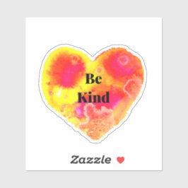 Seien Sie freundlich Herzsticker Aufkleber