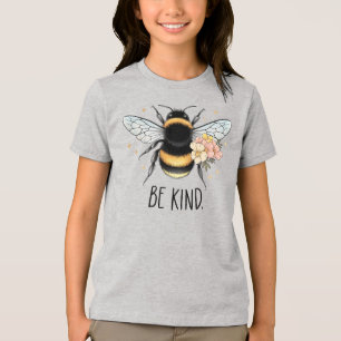 Seien Sie freundlich Honey Bee Clipart-57650 Tri-Blend Shirt