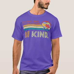 Seien Sie freundlich inspirierender Retro-Vintager T-Shirt