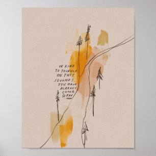 Seien Sie freundlich - inspirierendes Zitat Poster