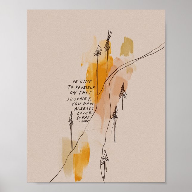 Seien Sie freundlich - inspirierendes Zitat Poster (Vorne)