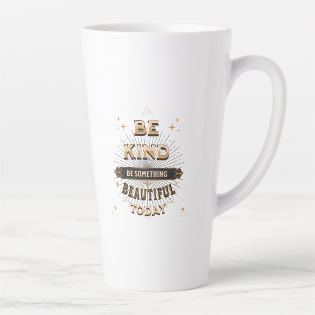 Seien Sie freundlich Latte Tasse (Rechts)