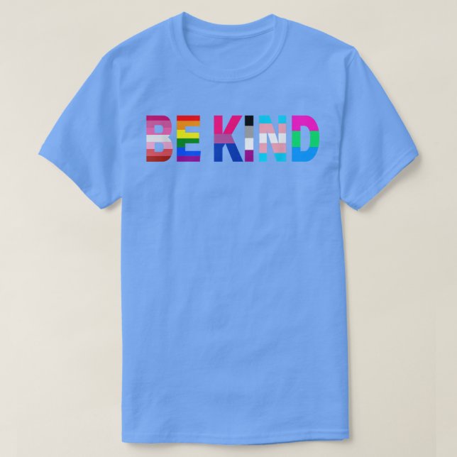 Seien Sie freundlich Lgbtq+ Flaggen Prix Gay Lesbi T-Shirt (Design vorne)