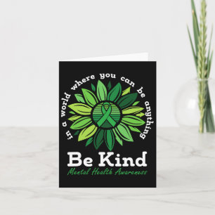 Seien Sie freundlich Mental Health Awareness Sonne Karte