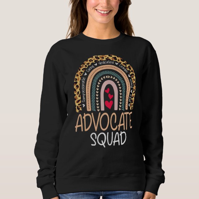 Seien Sie freundlich mit Autismus Advocate Squad S Sweatshirt (Vorderseite)