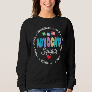 Seien Sie freundlich mit Autismus Advocate Squad S Sweatshirt