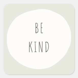 Seien Sie freundlich, moderne Sticker & Labels