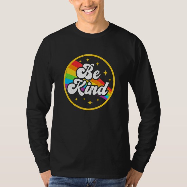 Seien Sie freundlich Rainbow Gay Gbt Pride Allily  T-Shirt (Vorderseite)