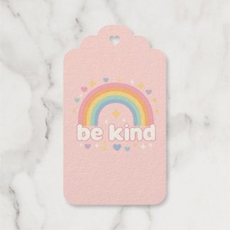 Seien Sie freundlich - Rainbow Pastel-Positionieru Geschenkanhänger