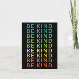 Seien Sie freundlich Regenbogen Inspiration Grafik Karte