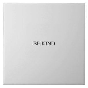 Seien Sie freundlich schwarz und grau minimalistis Fliese