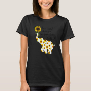 Seien Sie freundlich signierter Sprachelefant für  T-Shirt