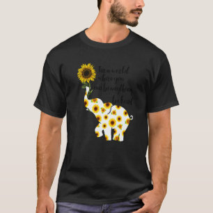 Seien Sie freundlich signierter Sprachelefant für T-Shirt