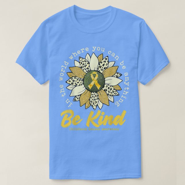 Seien Sie freundlich Sonnenblumen Gold Kindheit Kr T-Shirt (Design vorne)