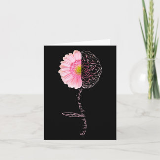 Seien Sie freundlich, Sonnenblumen Mental Health S Karte