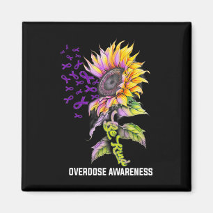 Seien Sie freundlich Sonnenblumenüberdosis-Bewusst Magnet