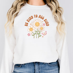 Seien Sie freundlich Sweatshirt Retro Good Vibes P