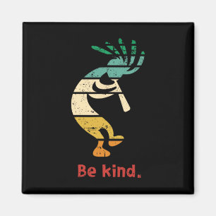 Seien Sie freundlich tanzen Kokopelli Vintage gest Magnet
