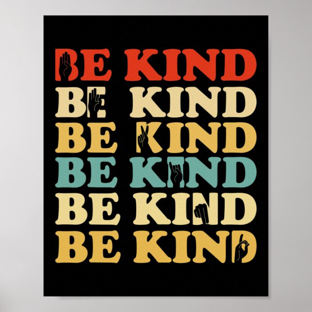 Seien Sie freundlich und bewusst schwer zu hören,  Poster (Vorne)