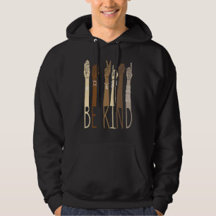 Seien Sie freundlich und sprechen Sie LehrerInnen Hoodie